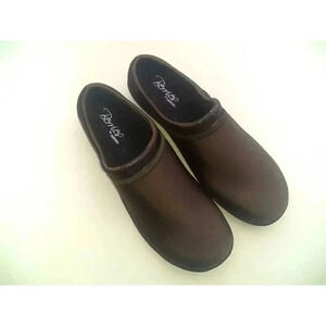 Berries By Aetrex Womens Clogs Shoes Brown Slip On Low Wedge Heel Round Toe 11 M